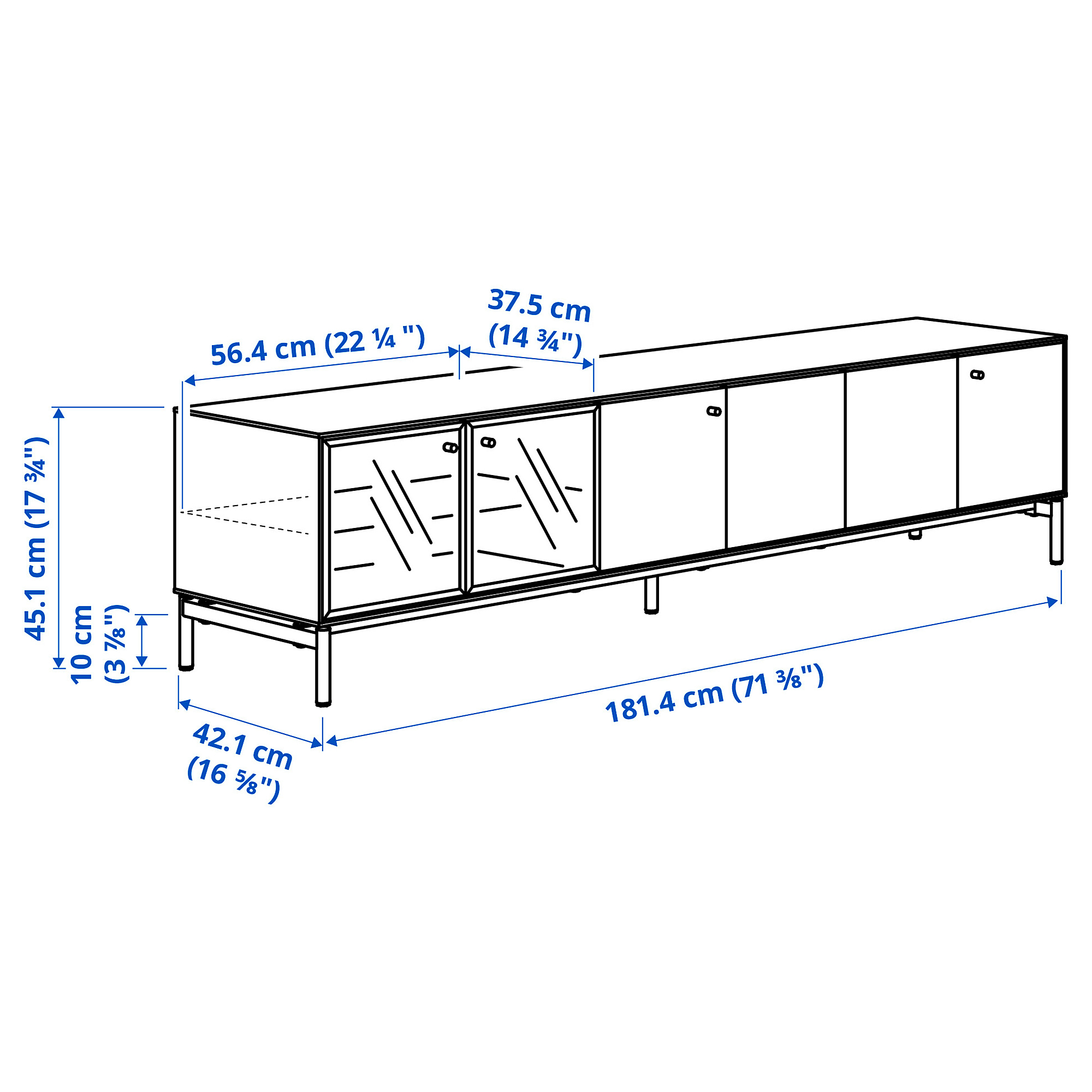 BOASTAD TV storage combination