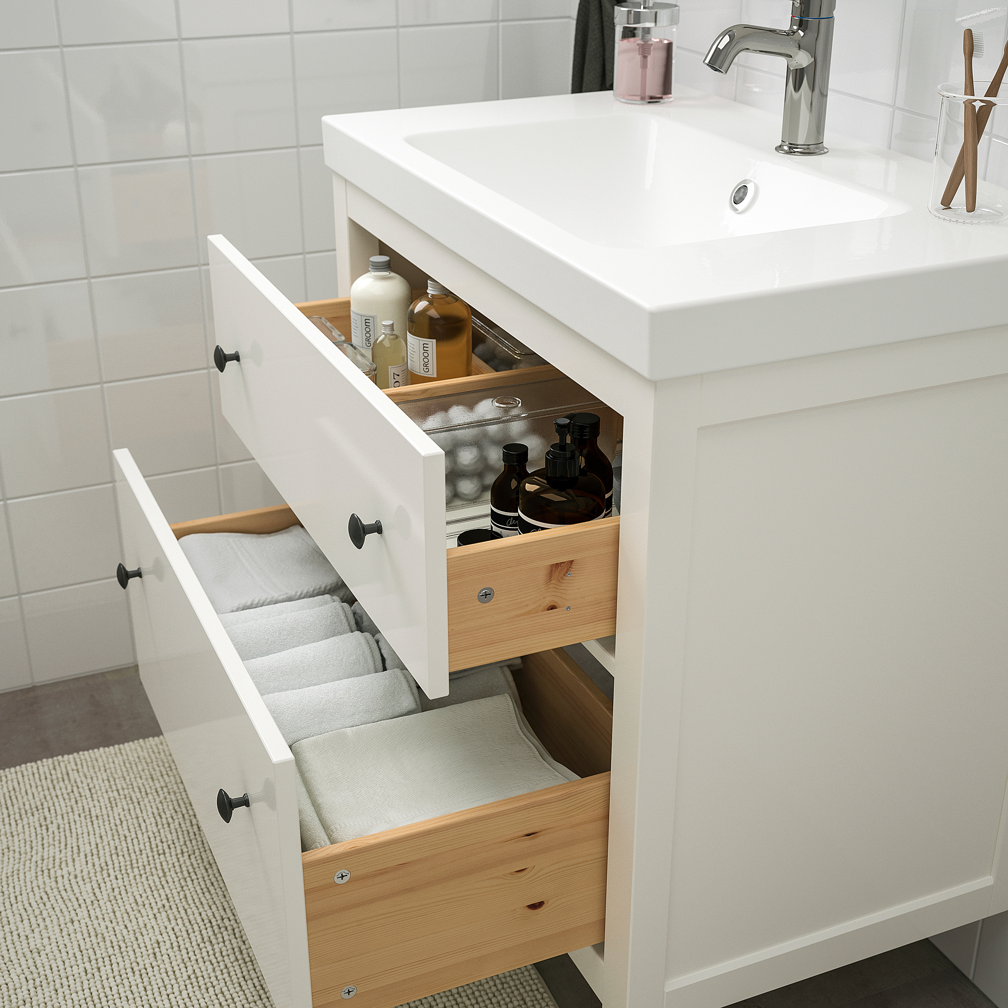 HEMNES/ODENSVIK 浴室家具 4件組