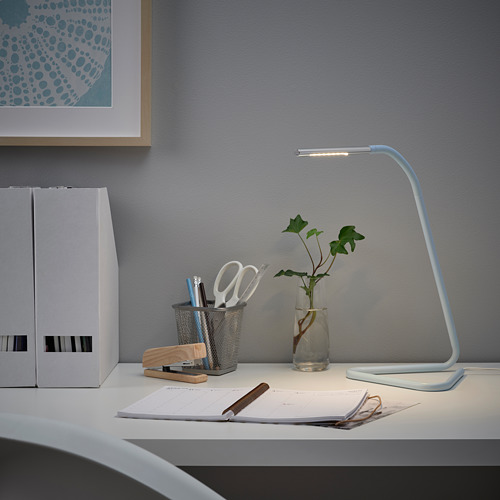 HÅRTE - LED work lamp, light blue/silver-colour | IKEA Taiwan Online - PE808313_S4