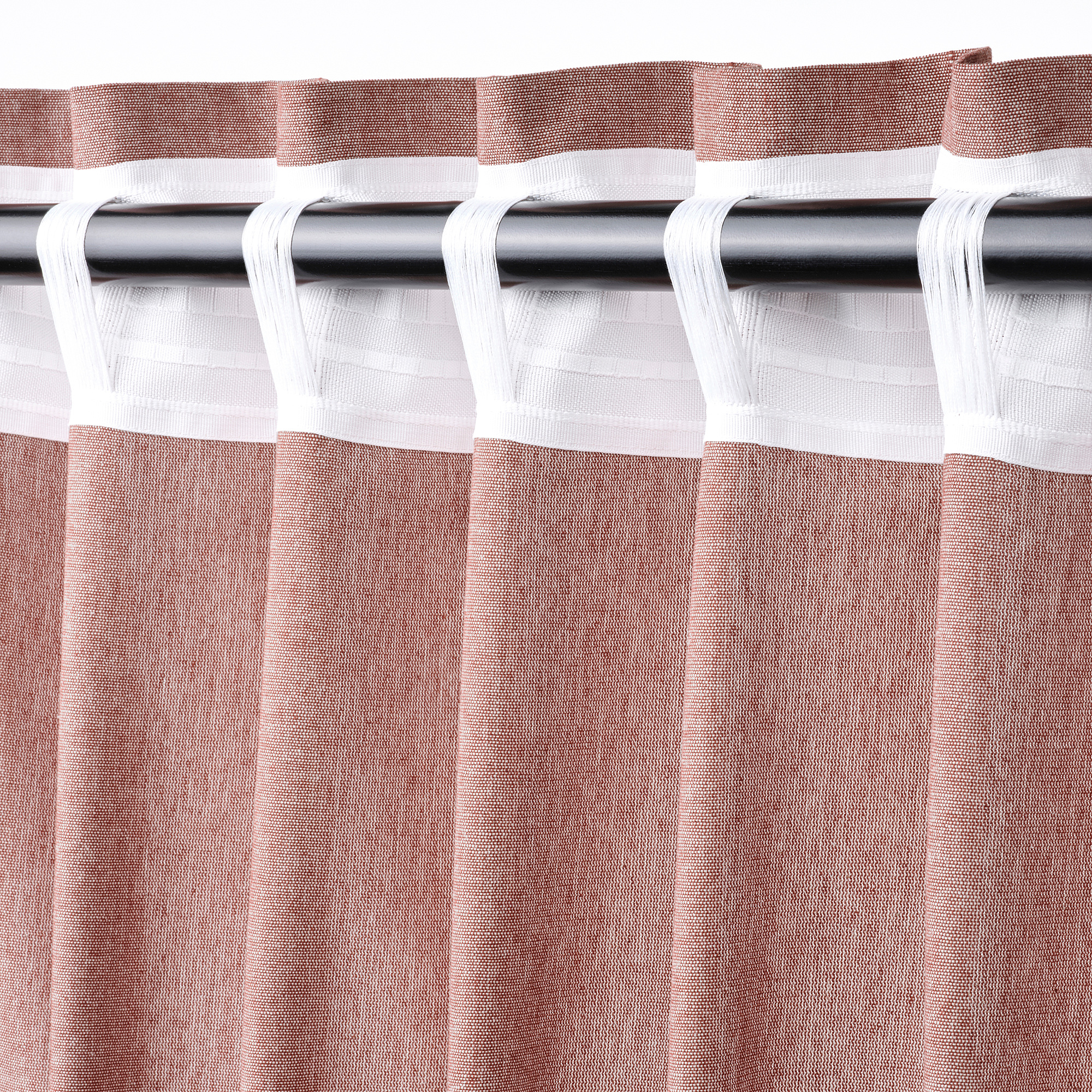 LENDA curtains with tie-backs, 1 pair