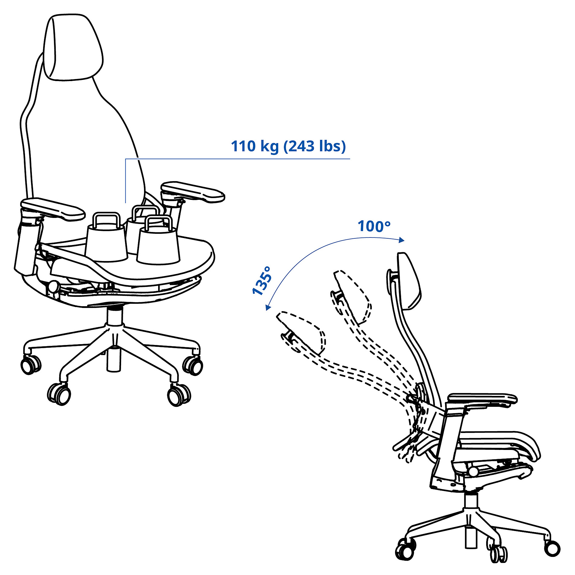 BÄSTBOLL gaming chair