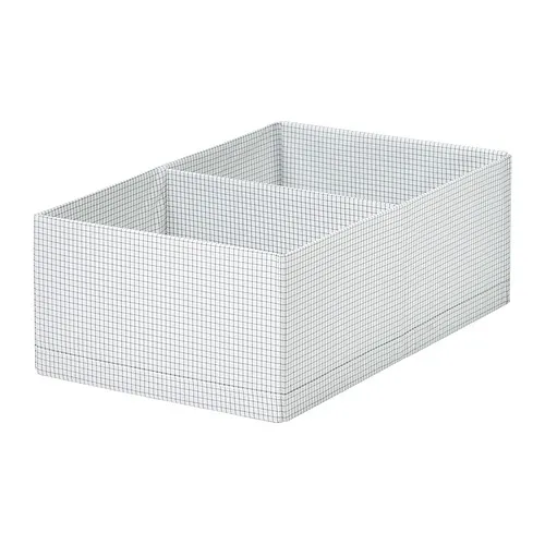 STUK - 分格收納盒，白色/黑色，32x51x18 公分 | IKEA 線上購物 - PE992629_S4