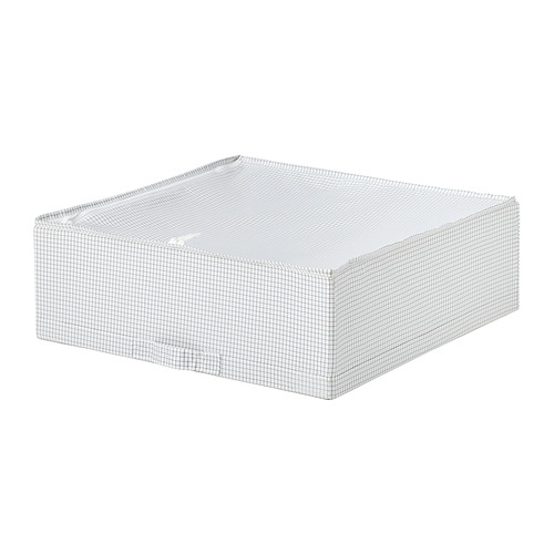 STUK - 收納盒，白色/黑色，51x51x18 公分 | IKEA 線上購物 - PE992632_S4
