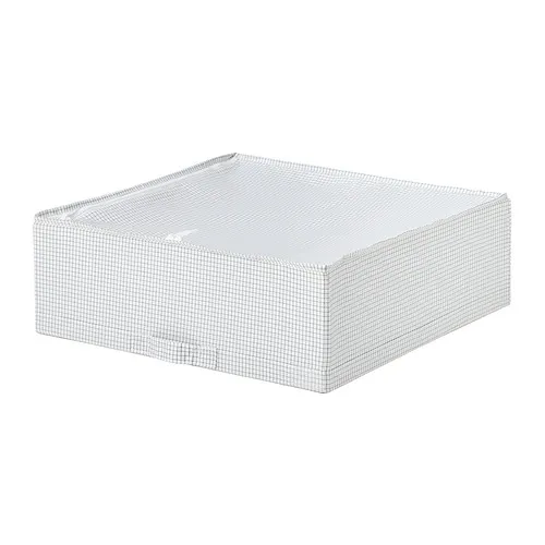 STUK - 收納盒，白色/黑色，51x51x18 公分 | IKEA 線上購物 - PE992632_S4