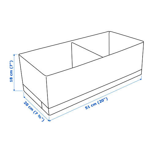 STUK - 分格收納盒, 白色 | IKEA 線上購物 - PE709818_S4