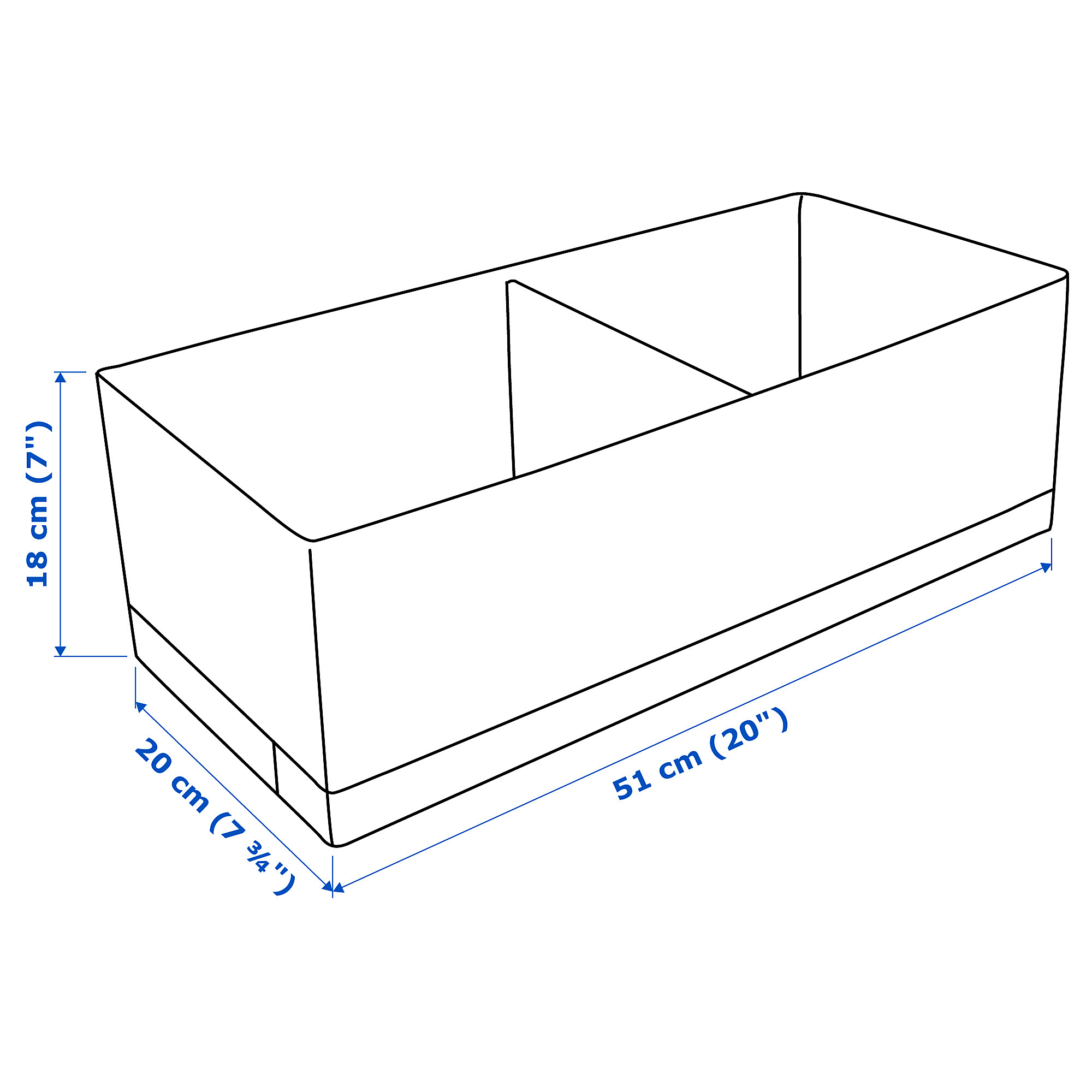 STUK box with compartments