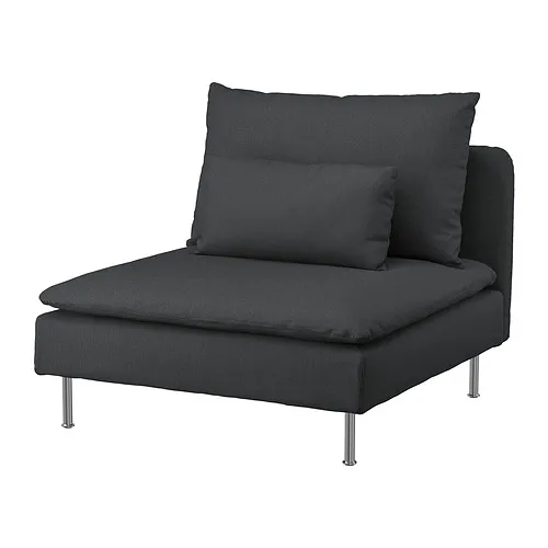 SÖDERHAMN - 單人座沙發, Fridtuna 深灰色 | IKEA 線上購物 - PE848879_S4