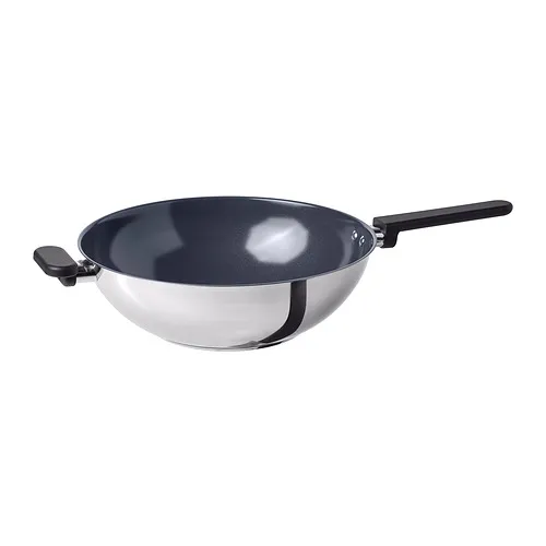 MIDDAGSMAT - wok, non-stick coating/stainless steel, 32 cm | IKEA Taiwan Online - PE925912_S4