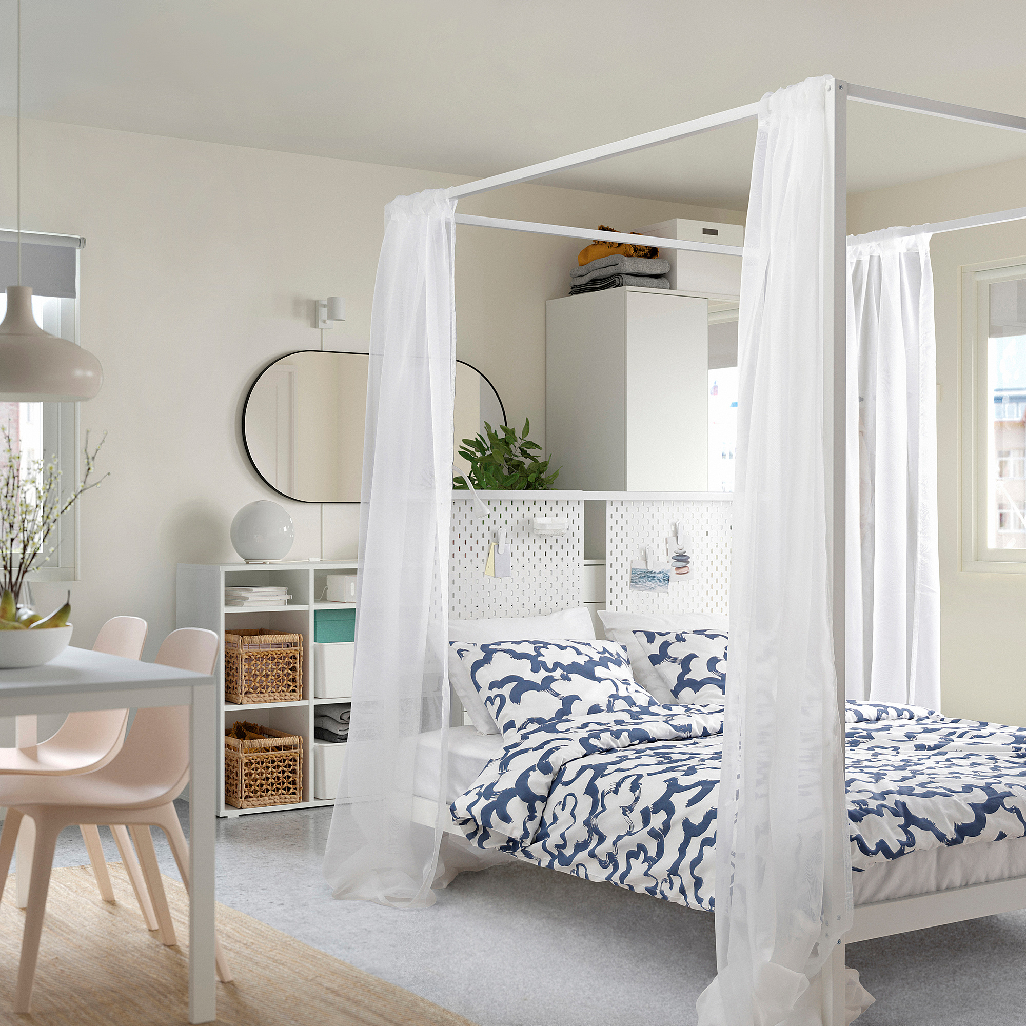 VITARNA four-poster bed frame