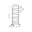 MITTZON frame w castors/container/cable box