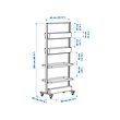 MITTZON frame w castors/disp shlf/cable box