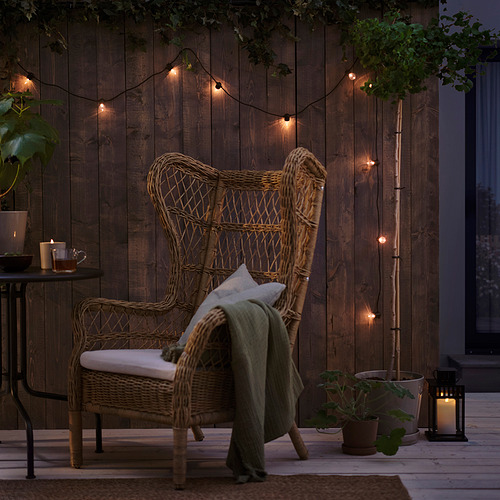 UTSUND LED lighting chain with 12 bulbs