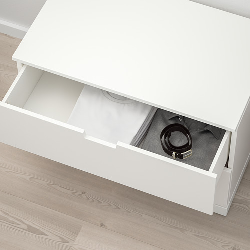 NORDLI - 抽屜櫃/2抽, 白色 | IKEA 線上購物 - PE660880_S4