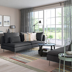 SÖDERHAMN - 3-seat sofa, with open end/Viarp beige/brown | IKEA Taiwan Online - PE768540_S3
