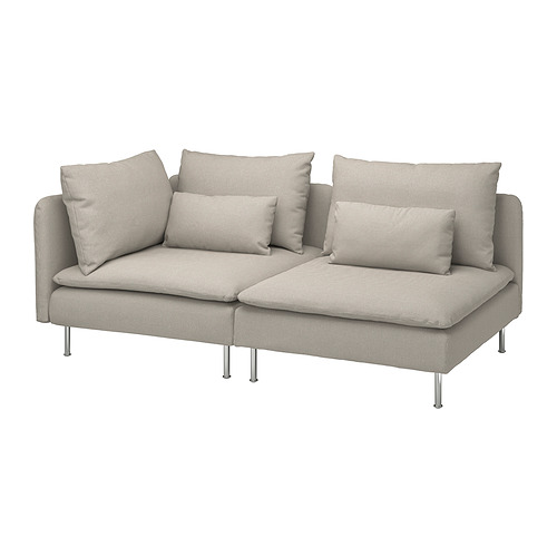SÖDERHAMN - 3-seat sofa, with open end/Fridtuna light beige | IKEA Taiwan Online - PE848970_S4