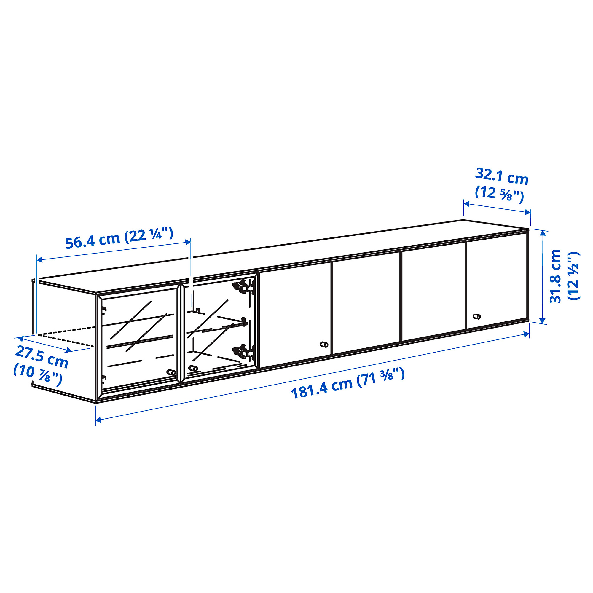 BOASTAD TV storage combination