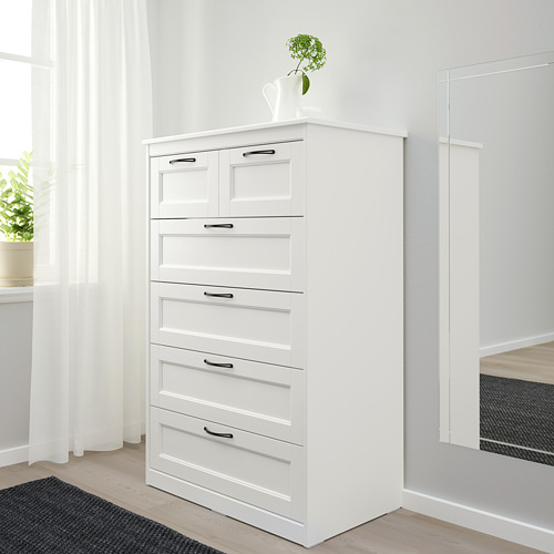 SONGESAND chest of 6 drawers