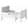 SUNDVIK - extendable bed, grey, 80x200 cm | IKEA Taiwan Online - PE806113_S1