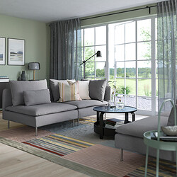 SÖDERHAMN - 三人座沙發, 含開放式座椅/Fridtuna 深灰色 | IKEA 線上購物 - PE848967_S3