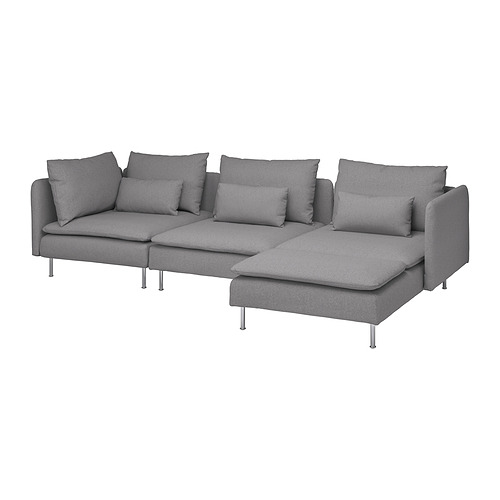 SÖDERHAMN 4-seat sofa with chaise longue