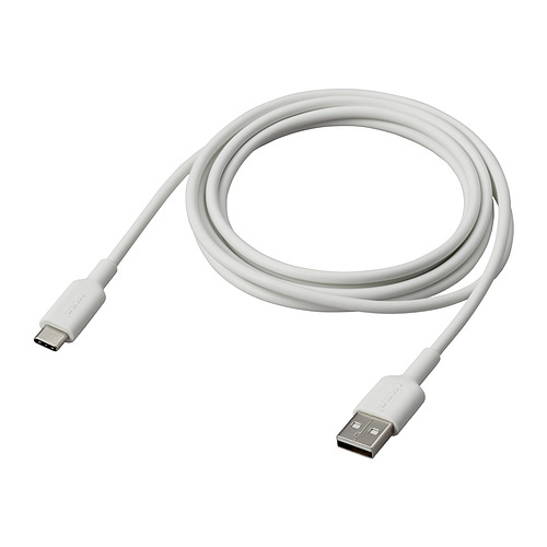 SITTBRUNN - USB-A轉USB-C, 白色, 2 公尺 | IKEA 線上購物 - PE926082_S4