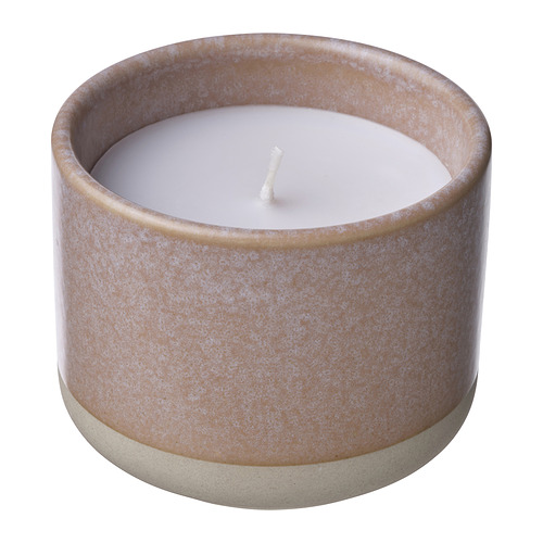 LUGNARE - scented candle in ceramic jar, Jasmine/pink, 25 hr | IKEA Taiwan Online - PE953735_S4