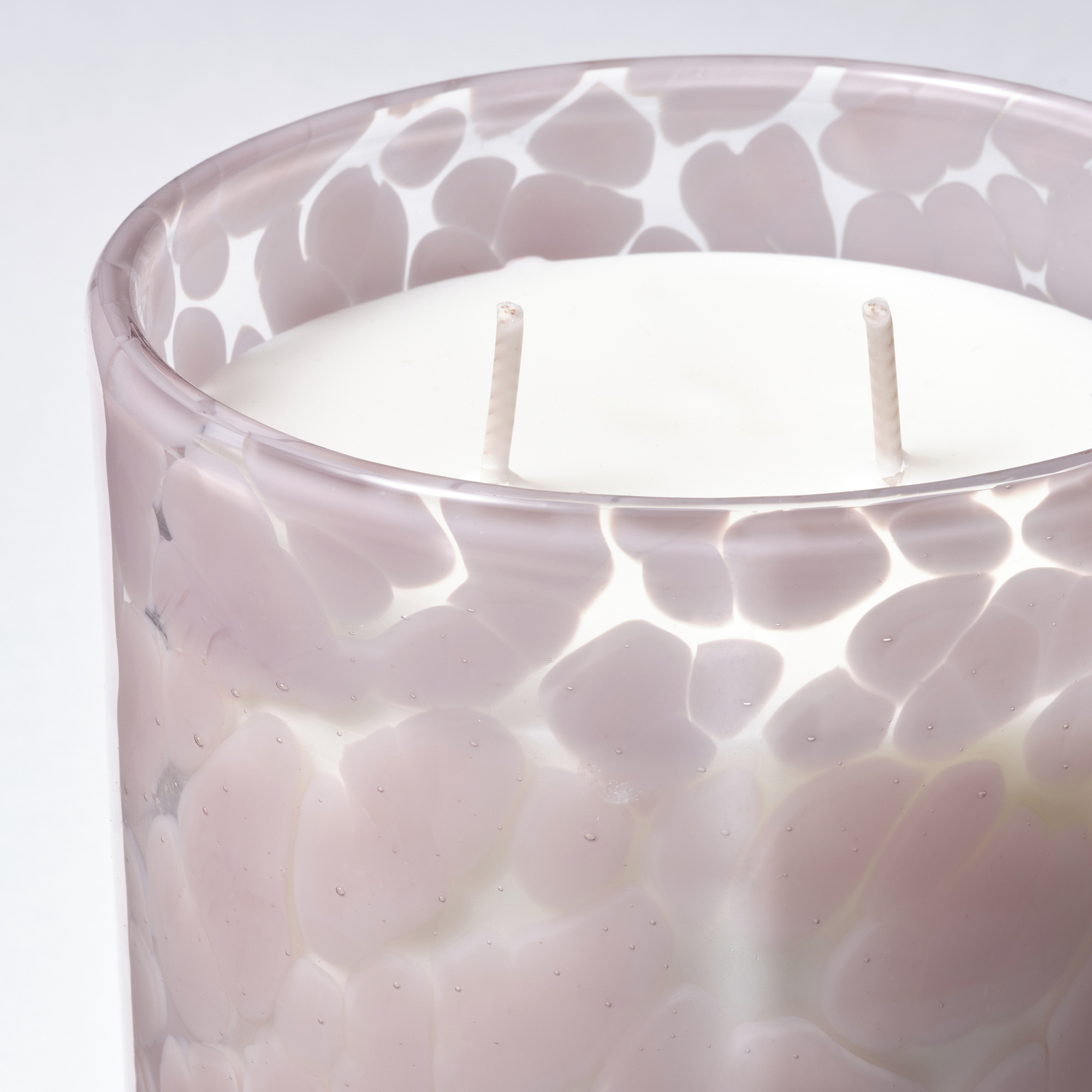 LUGNARE scented candle in glass, 2 wicks
