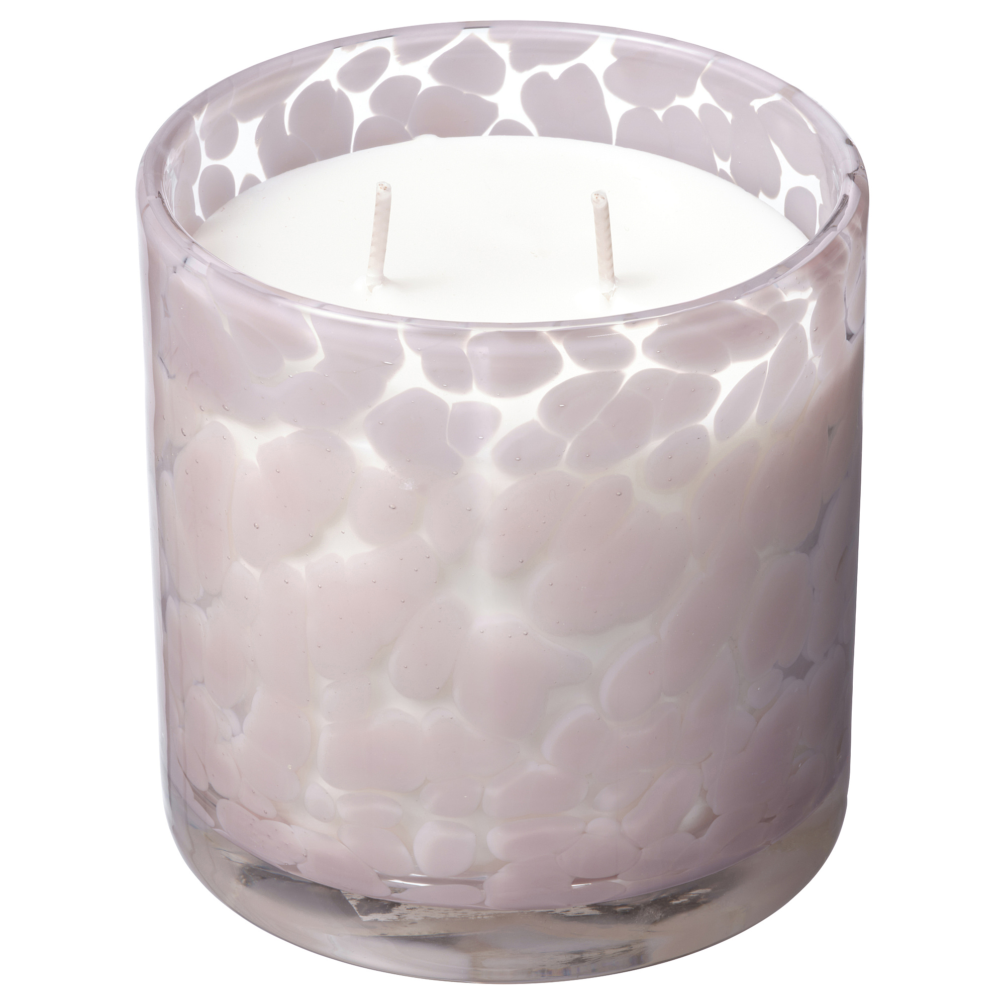 LUGNARE scented candle in glass, 2 wicks