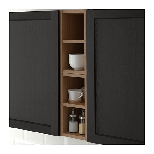 VADHOLMA - 開放式收納櫃, 棕色/染色梣木 | IKEA 線上購物 - PE661106_S4