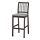 EKEDALEN - 吧台椅附靠背, 深棕色/Orrsta 淺灰色 | IKEA 線上購物 - PE710031_S1