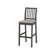EKEDALEN - bar stool with backrest, dark brown/Orrsta light grey, 75 cm | IKEA Taiwan Online - PE710031_S2 