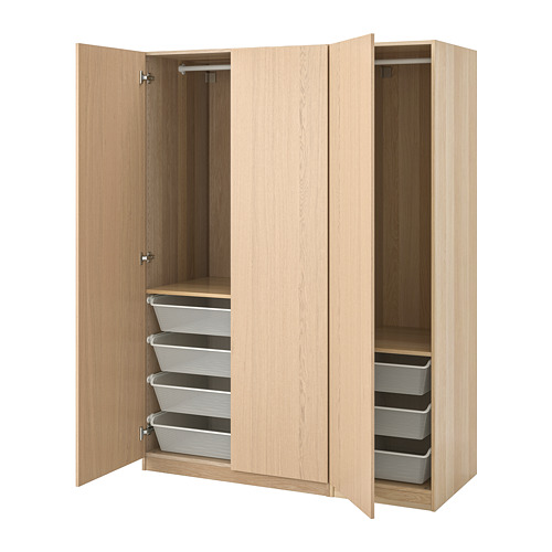 PAX/FORSAND - 衣櫃/衣櫥, 染白橡木紋/染白橡木紋, 150x60x201 公分 | IKEA 線上購物 - PE710076_S4