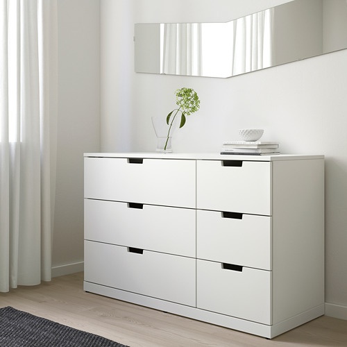 NORDLI - 抽屜櫃/6抽, 白色 | IKEA 線上購物 - PE660401_S4