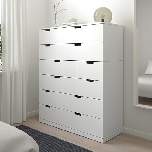 NORDLI chest of 12 drawers