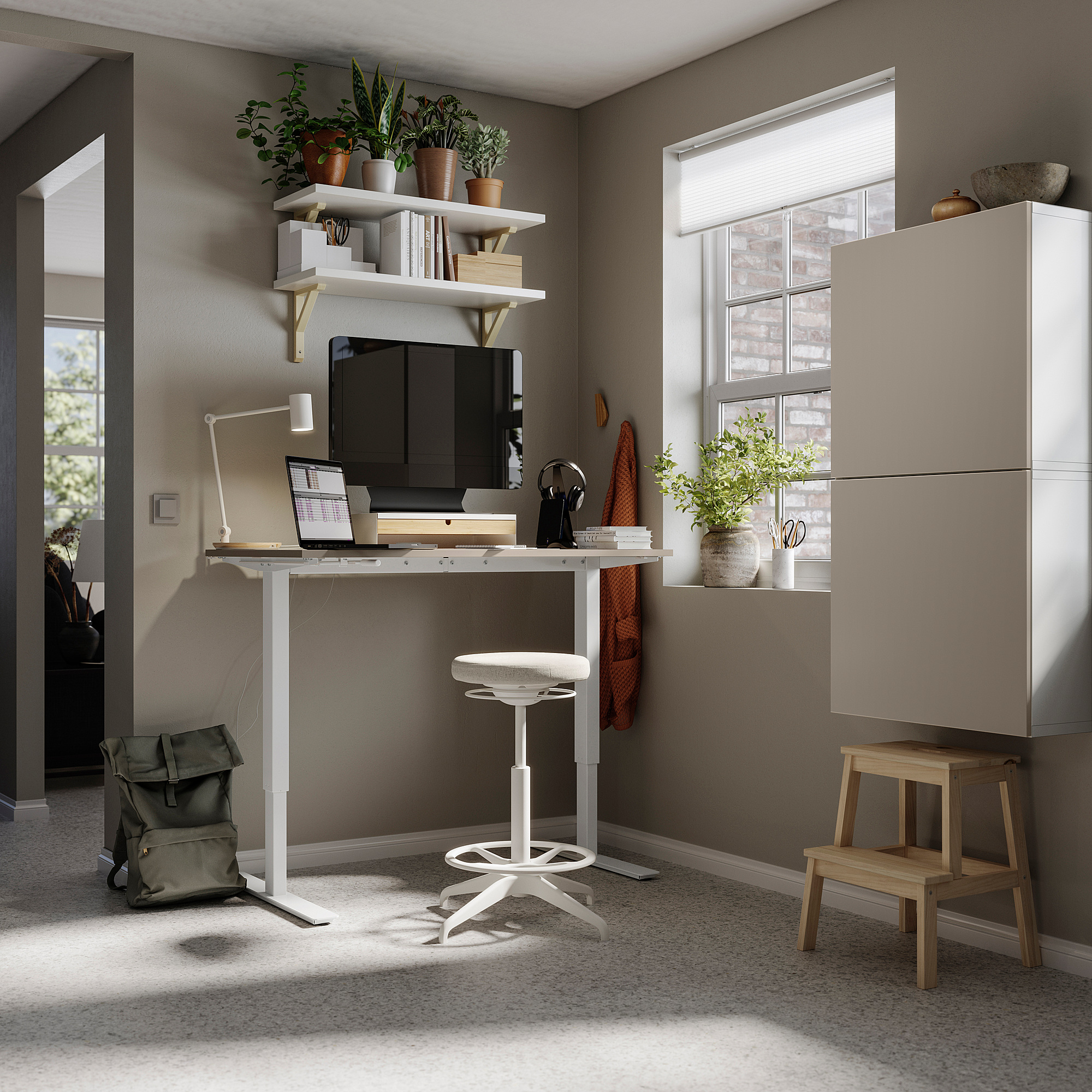 TROTTEN/LIDKULLEN/BESTÅ/LAPPVIKEN desk and storage combination
