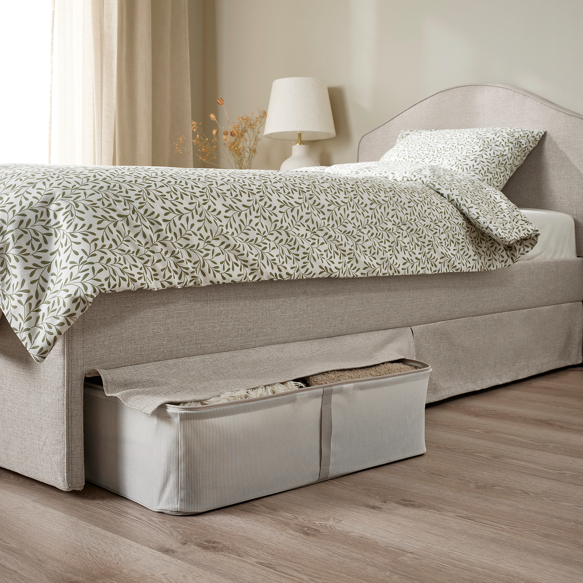 RAMNEFJÄLL upholstered bed frame