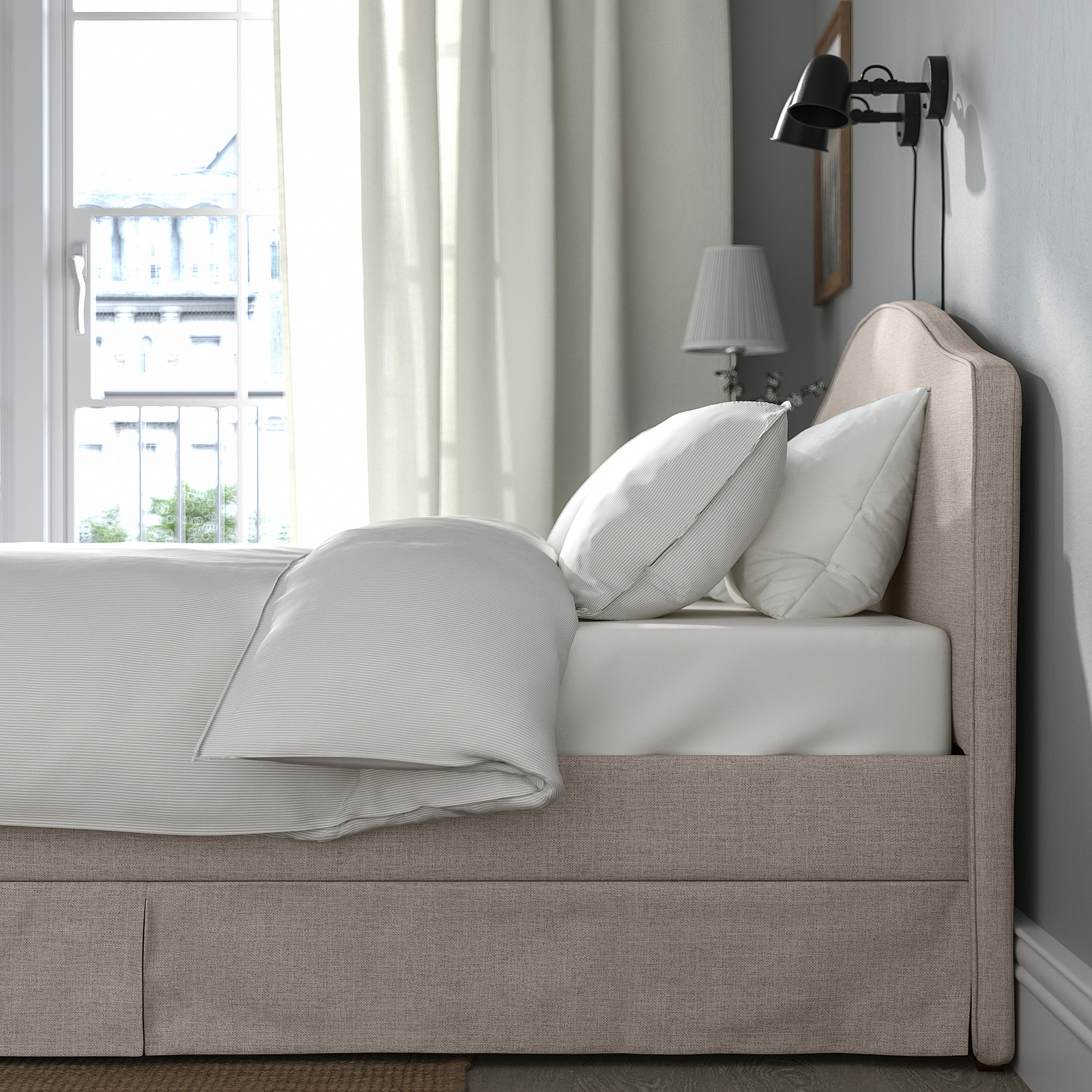RAMNEFJÄLL cover bed frame