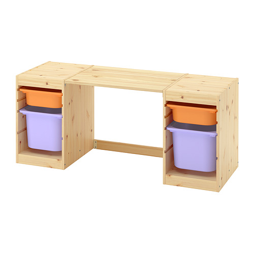 TROFAST 書桌附收納盒