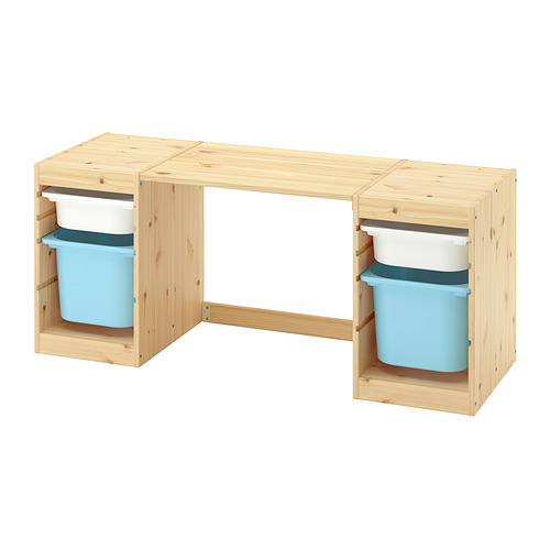 TROFAST 書桌附收納盒