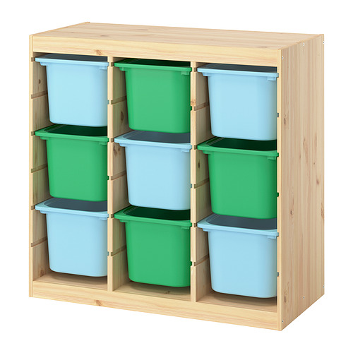 TROFAST storage combination with boxes
