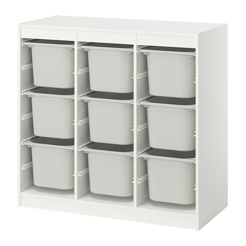 TROFAST storage combination with boxes