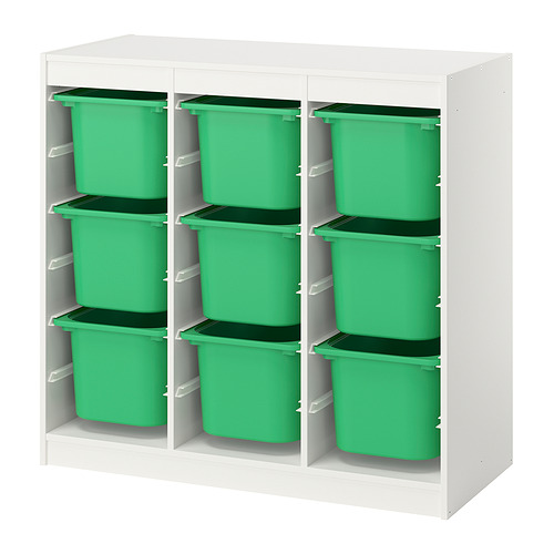 TROFAST storage combination with boxes