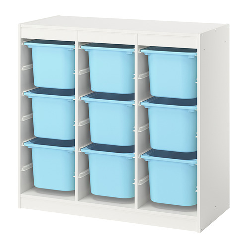 TROFAST storage combination with boxes