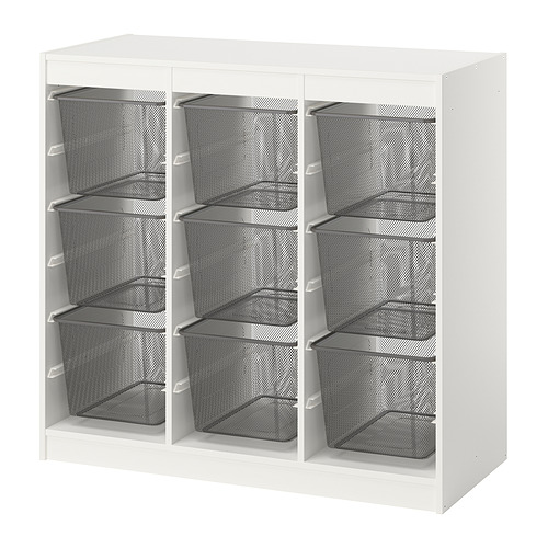 TROFAST storage combination with boxes