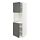 METOD - 雙門烤箱高櫃附層板, 白色/Voxtorp 深灰色 | IKEA 線上購物 - PE749588_S1