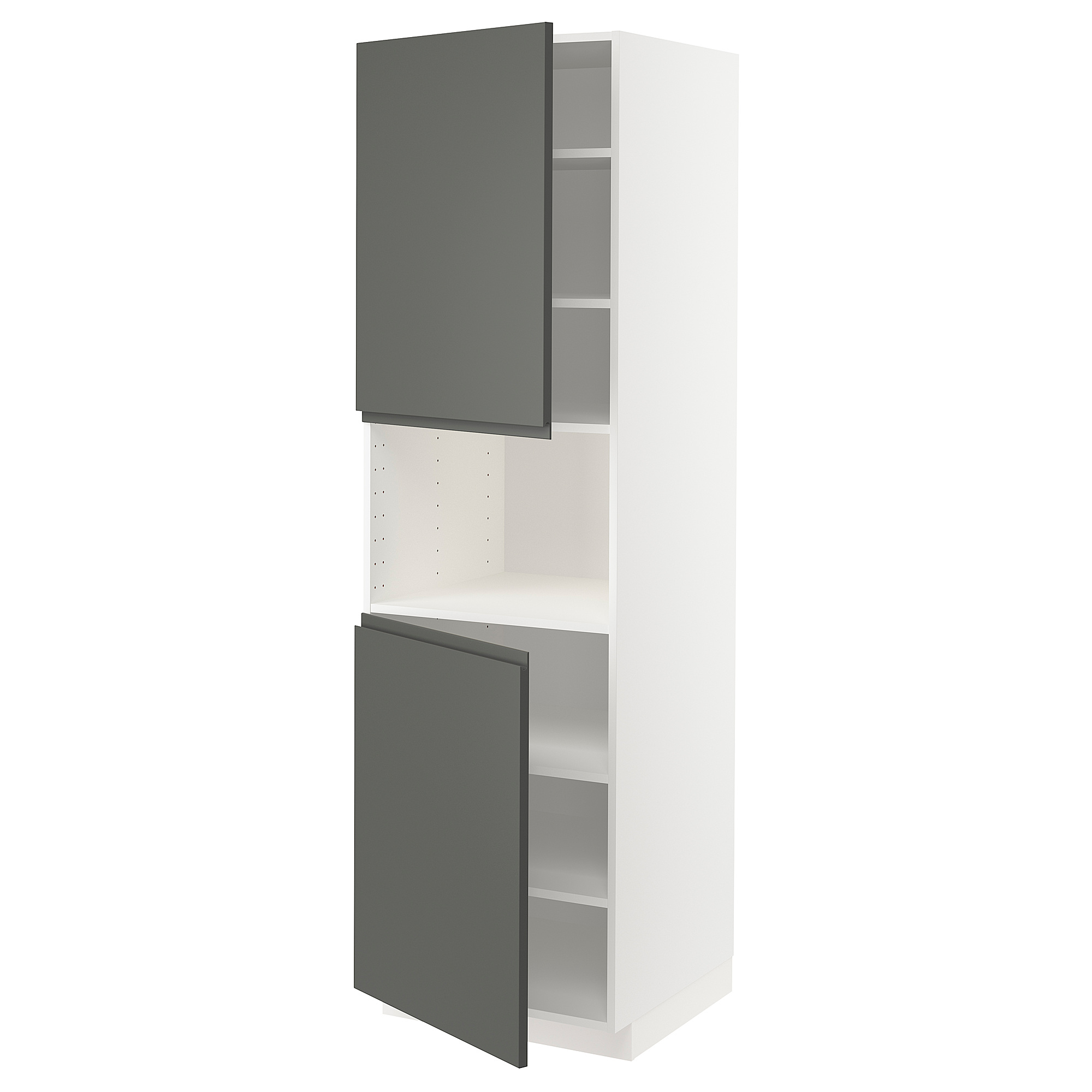 METOD high cab f micro w 2 doors/shelves