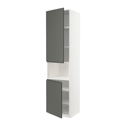 METOD high cab f micro w 2 doors/shelves