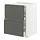 METOD/MAXIMERA - base cab f hob/2 fronts/3 drawers, white/Voxtorp dark grey | IKEA Taiwan Online - PE749621_S1