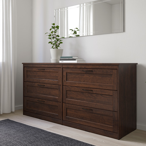 SONGESAND chest of 6 drawers