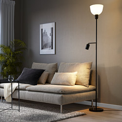 HEKTOGRAM - floor uplighter/reading lamp, silver-colour/white | IKEA Taiwan Online - PE797040_S3